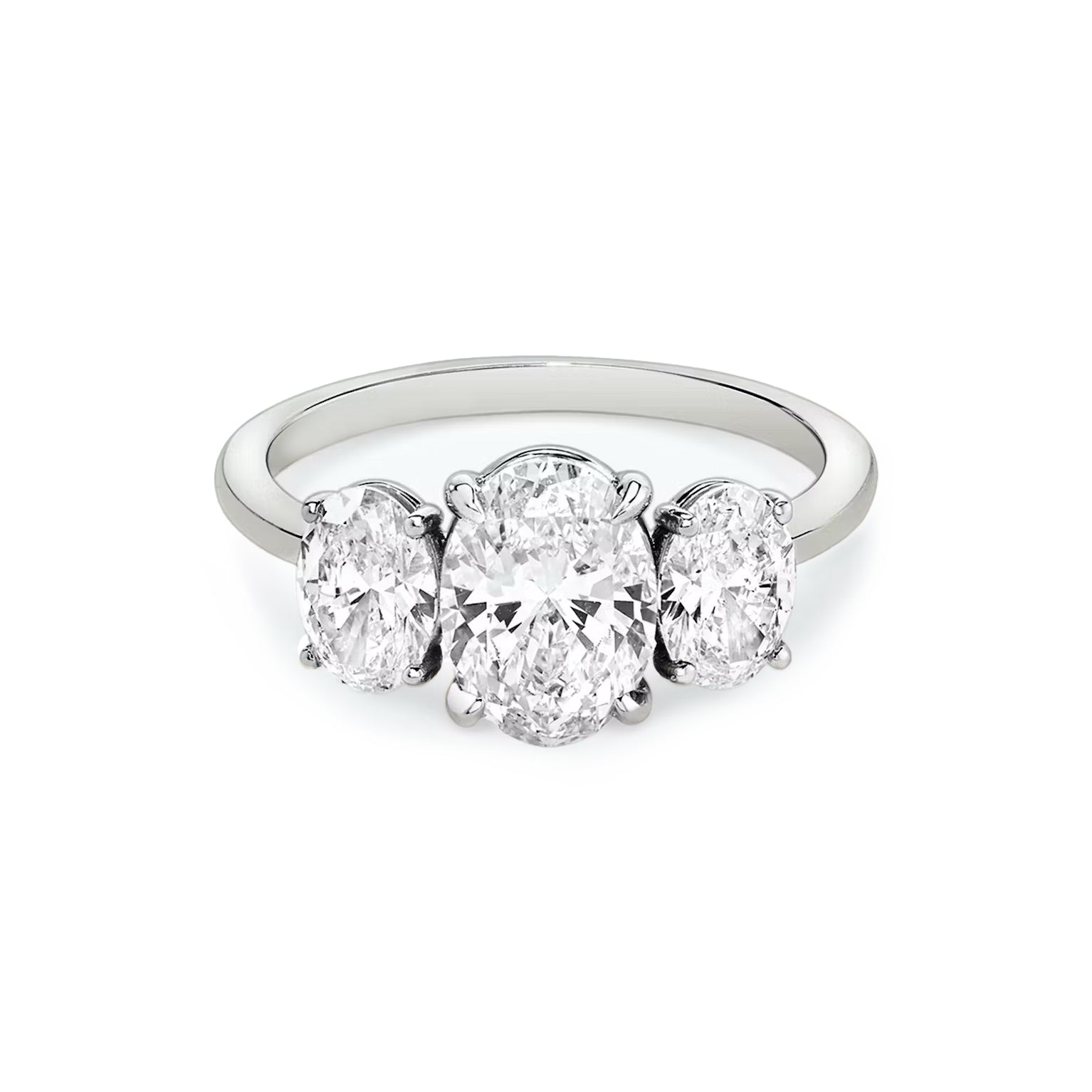 Gabriella- Oval Trilogy Engagement Ring