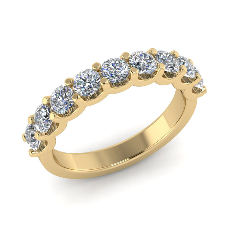 Jasmine- U Shape round claw set band