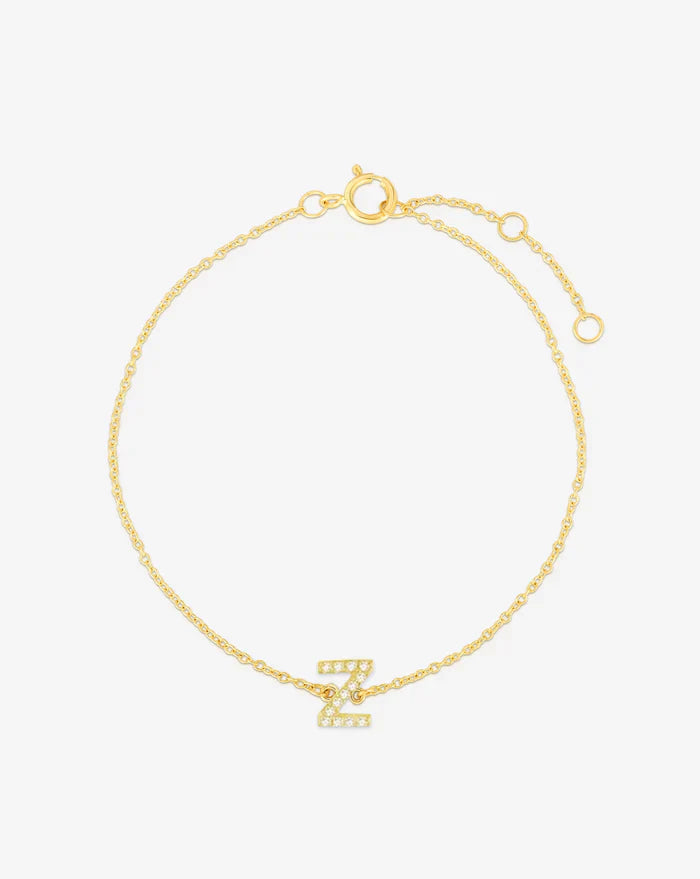 Diamond Initial Bracelet