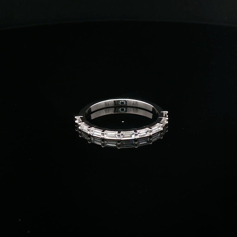Sherine- Baguette Cut Claw Set Diamond Band