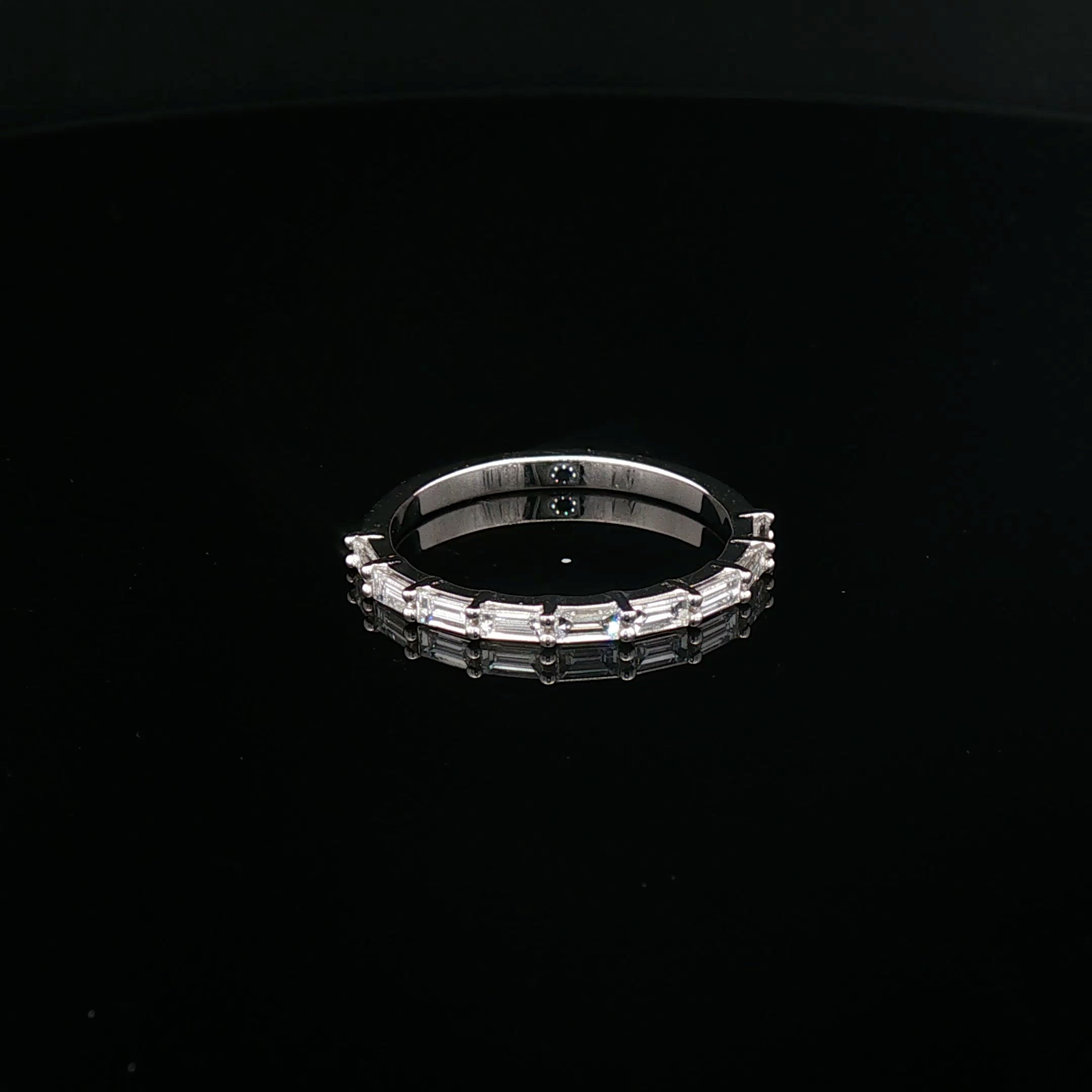 Sherine- Baguette Cut Claw Set Diamond Band
