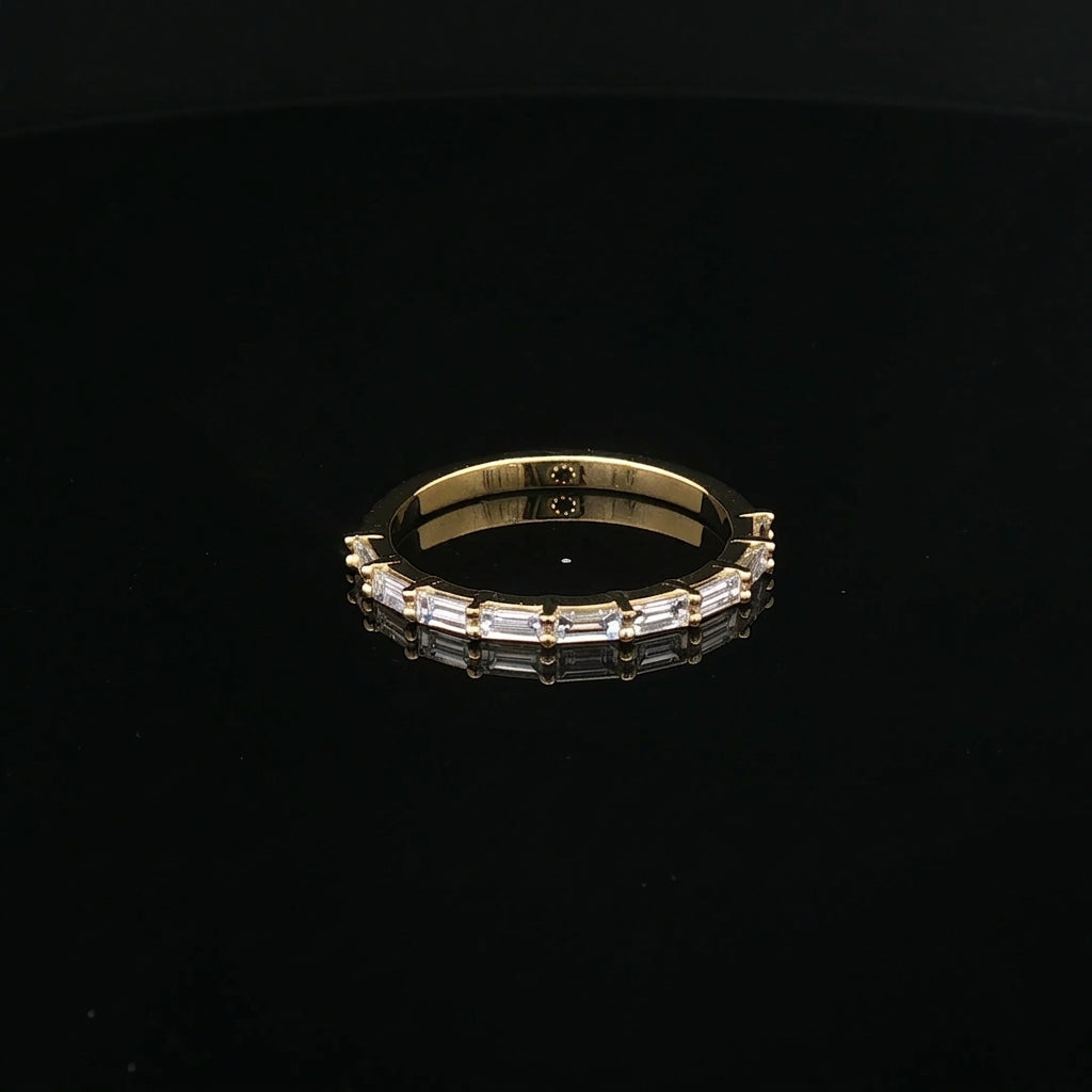Sherine- Baguette Cut Claw Set Diamond Band