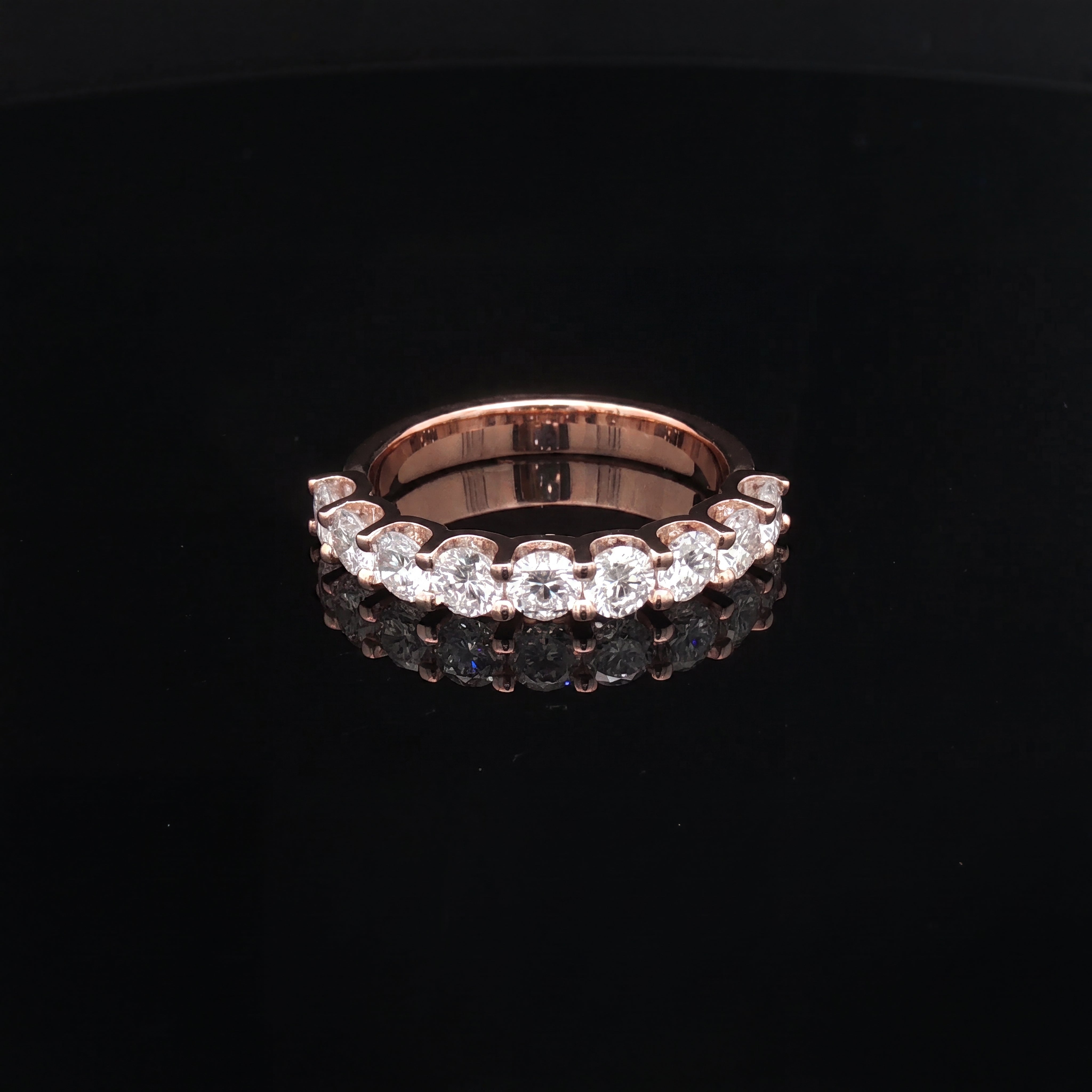 Megan – Round Brilliant Diamond Shared-Prong Eternity Ring