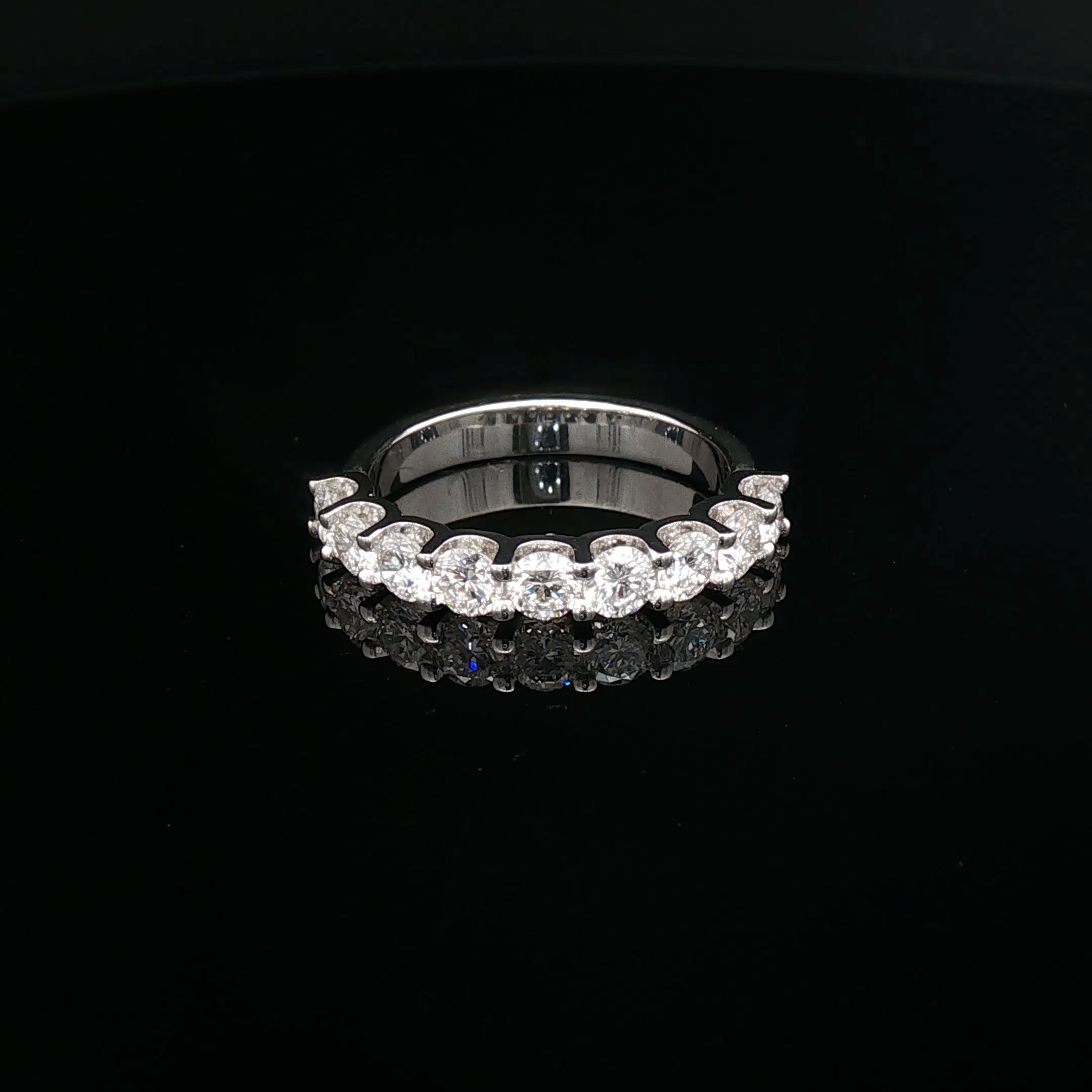 Megan – Round Brilliant Diamond Shared-Prong Eternity Ring