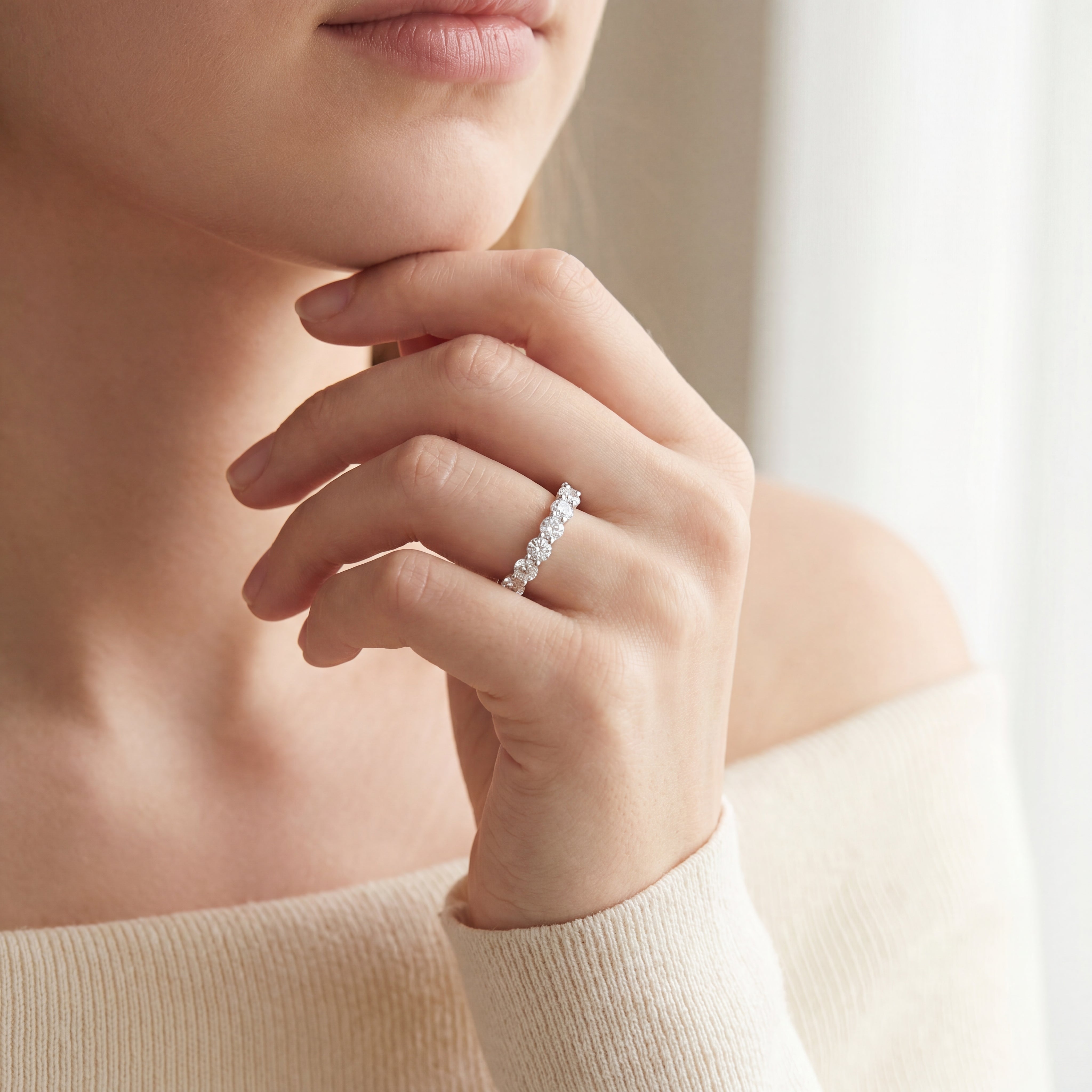 Laura – Round Brilliant Diamond Eternity Ring