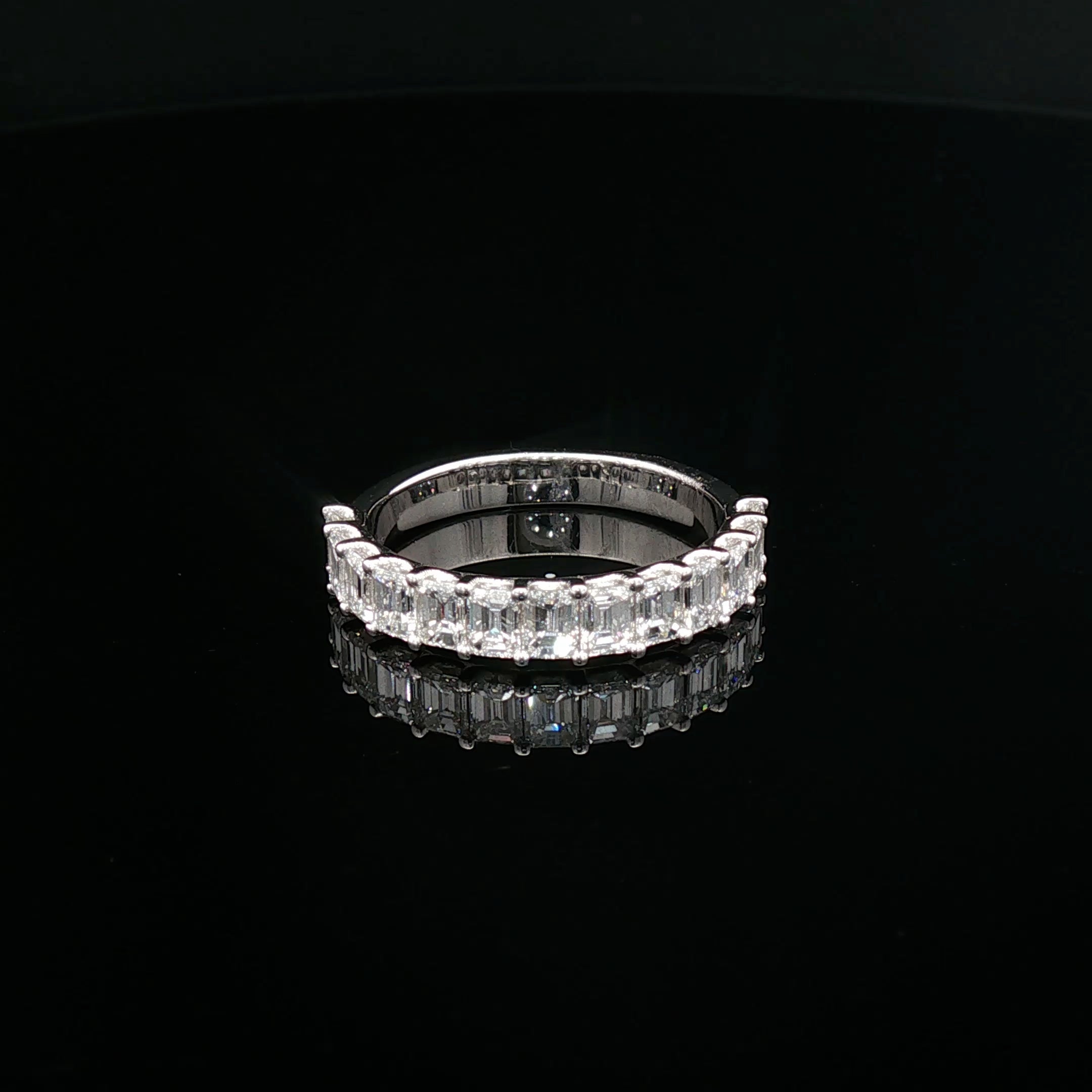 Rachel – Emerald-Cut Diamond Eternity Band