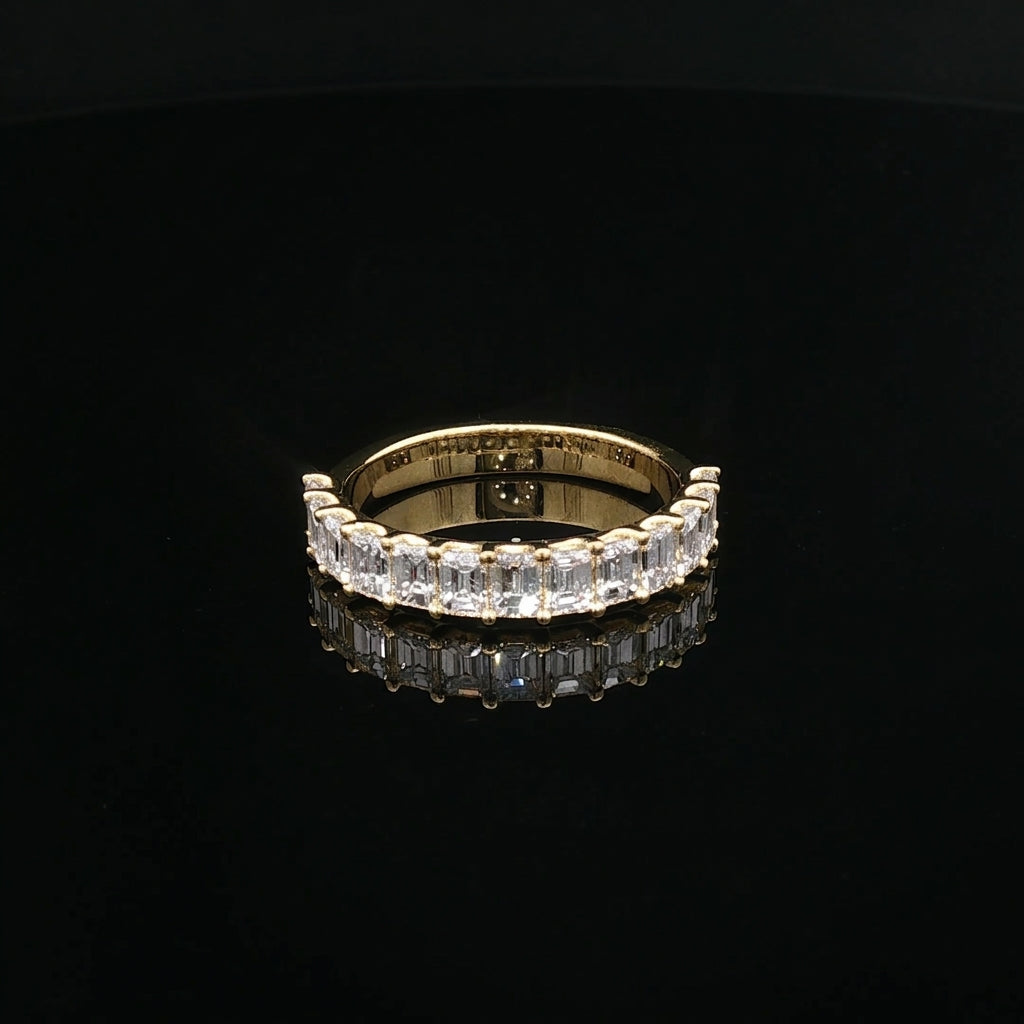 Rachel – Emerald-Cut Diamond Eternity Band