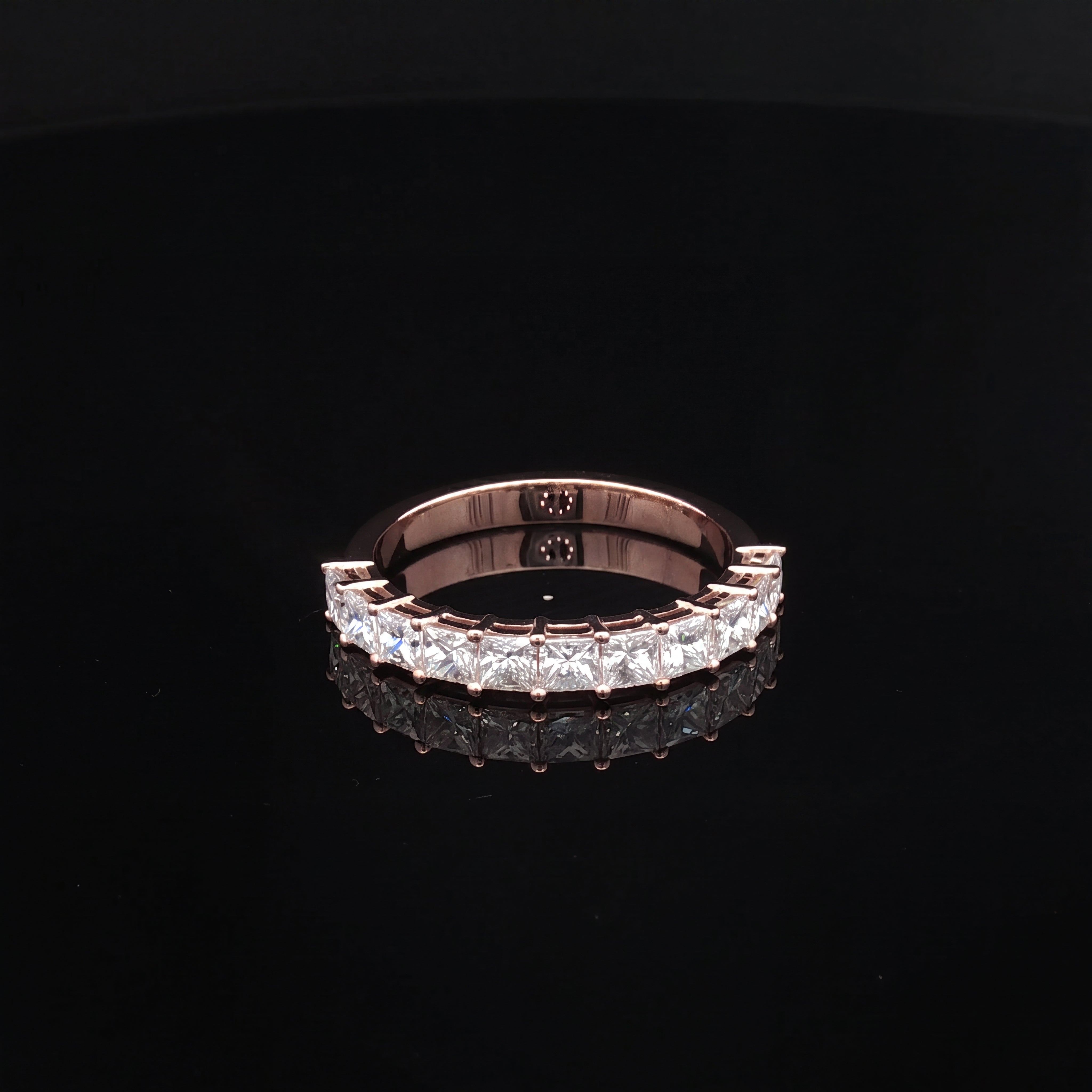 Raya - Princess Claw Set Diamond Half-Eternity Band