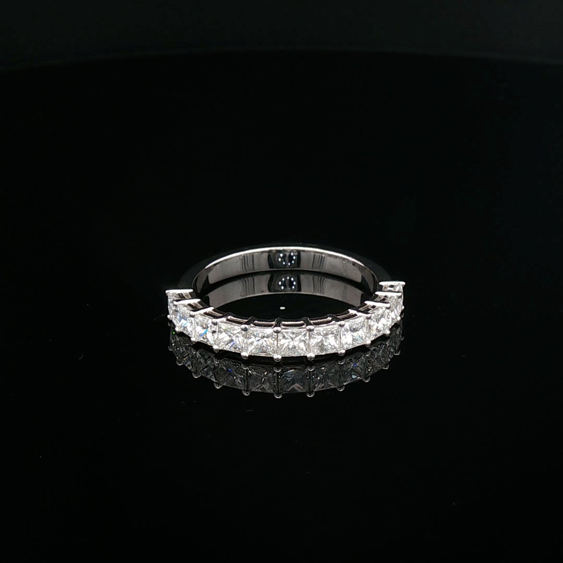Raya - Princess Claw Set Diamond Half-Eternity Band