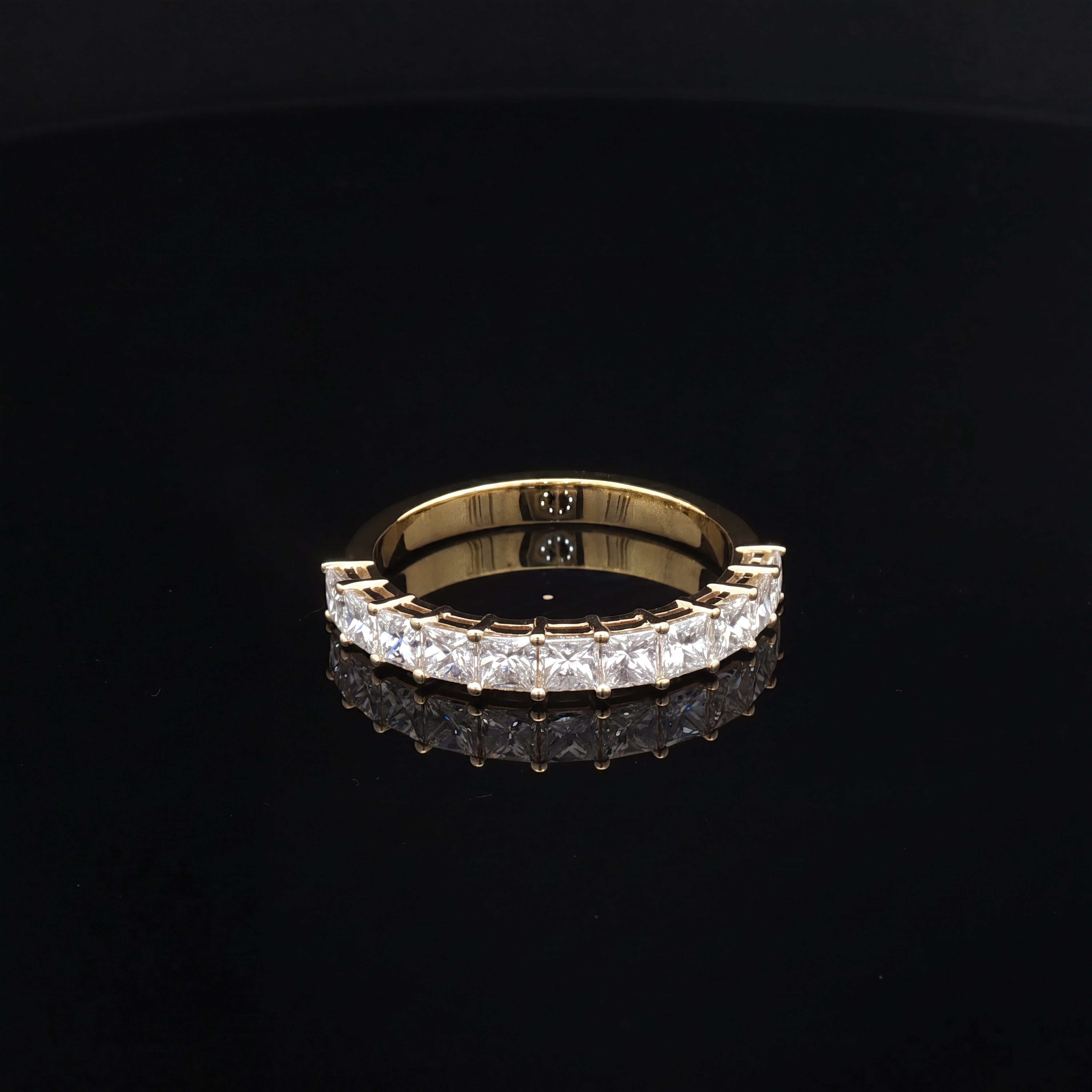 Raya - Princess Claw Set Diamond Half-Eternity Band