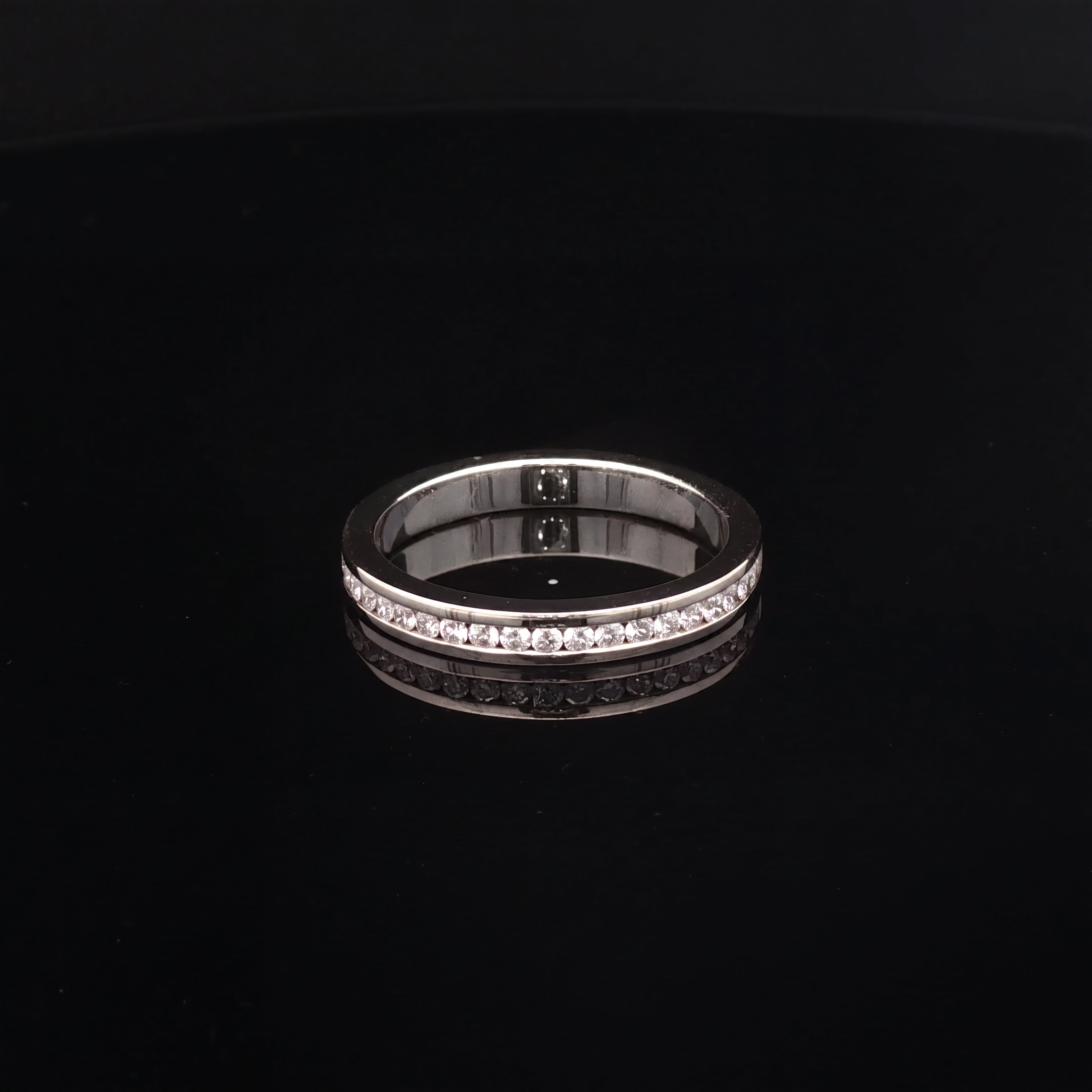 Morgan - Channel-Set Round Brilliant Diamond Eternity Ring