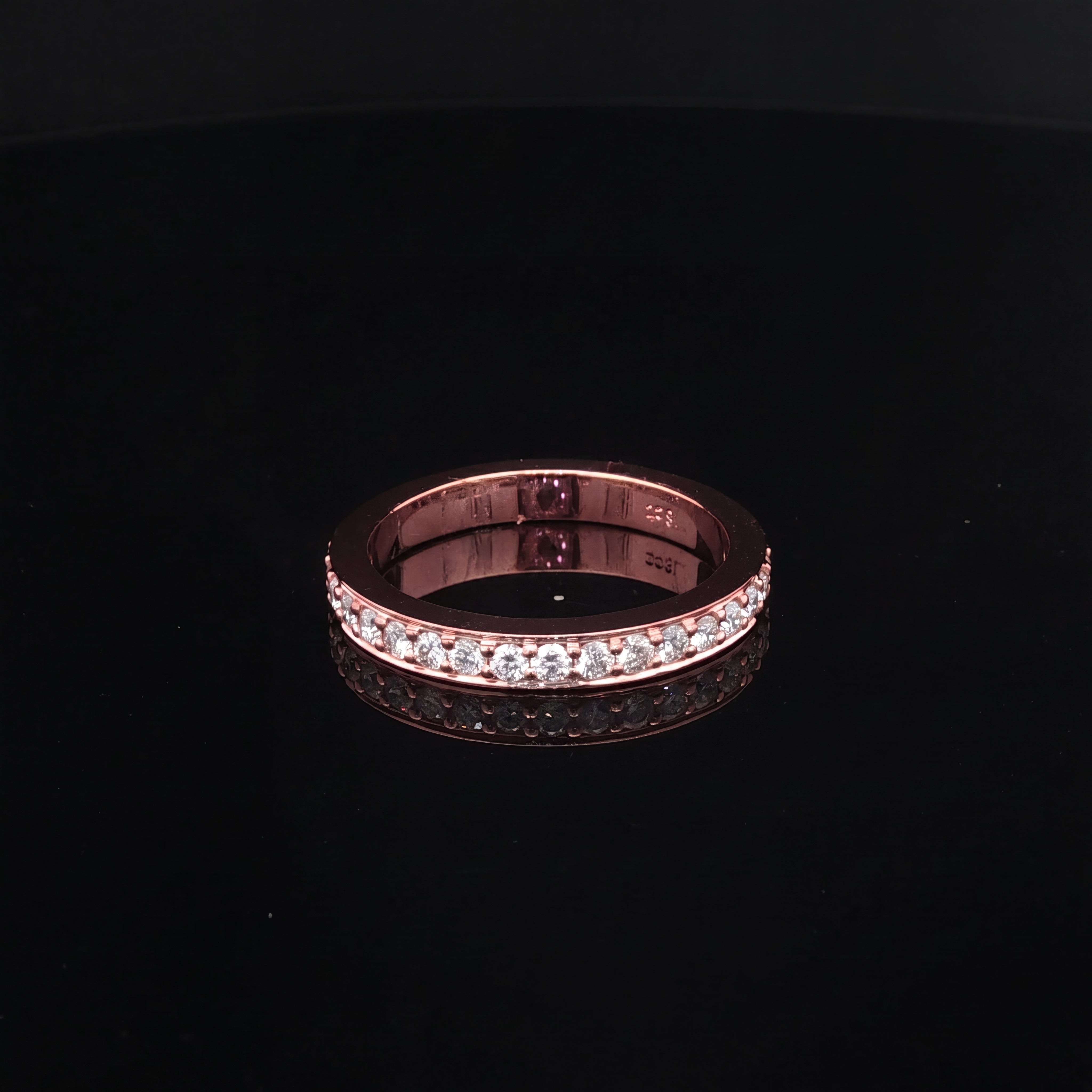 Kara - Classic Round Brilliant Cut Diamond Channel-Set Eternity Ring