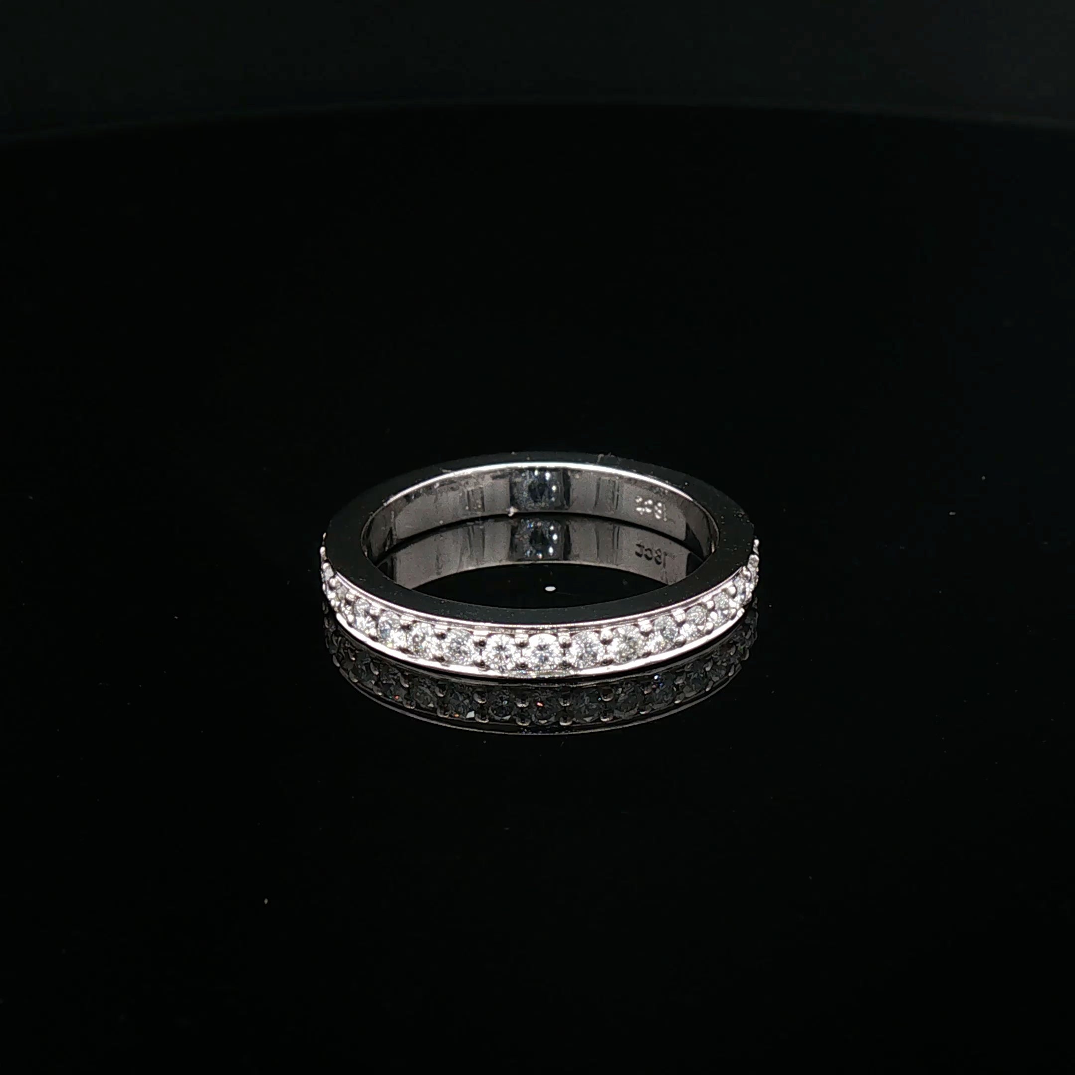 Kara - Classic Round Brilliant Cut Diamond Channel-Set Eternity Ring