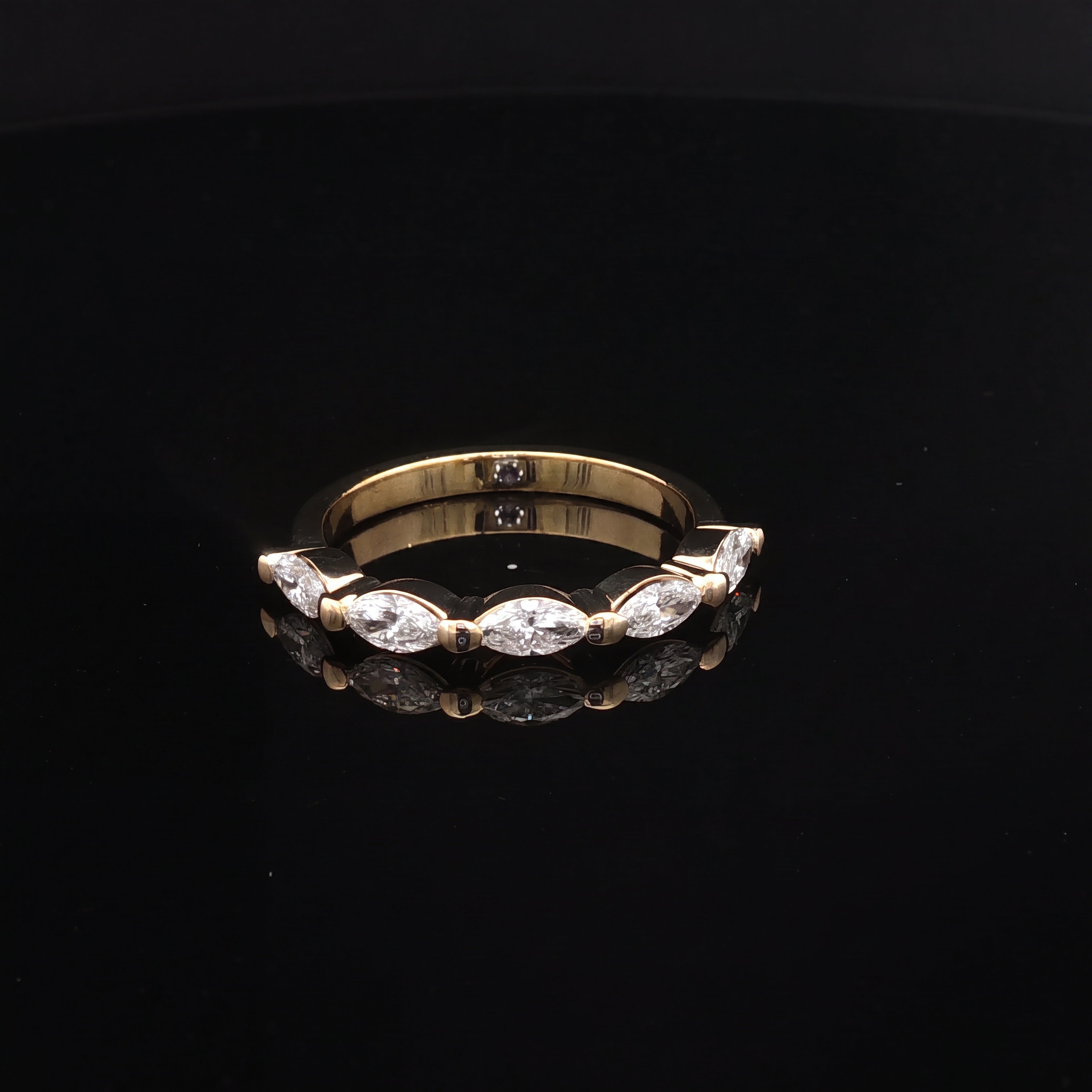 Kian - Marquise Brilliant Diamond Eternity Wedding Band