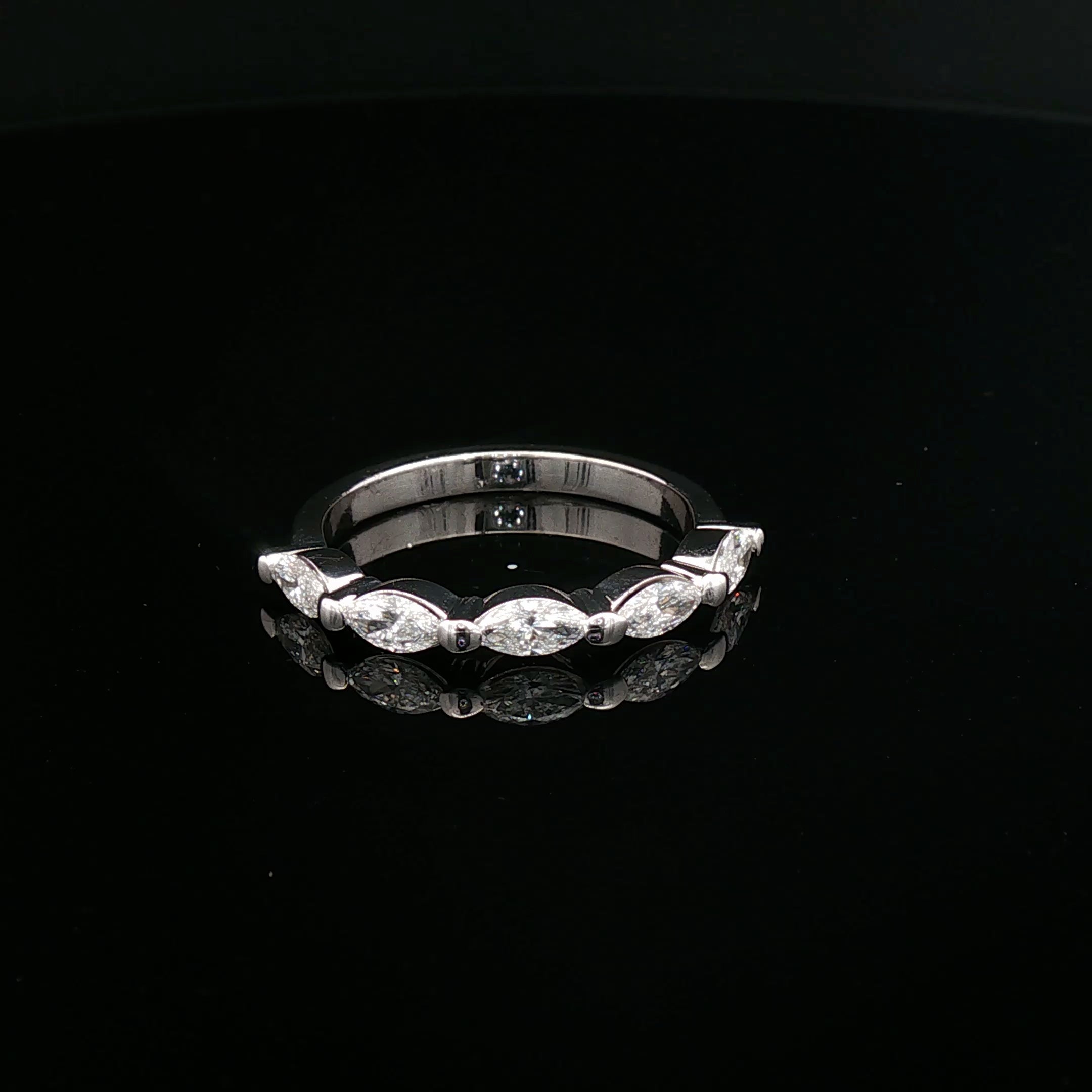 Kian - Marquise Brilliant Diamond Eternity Wedding Band