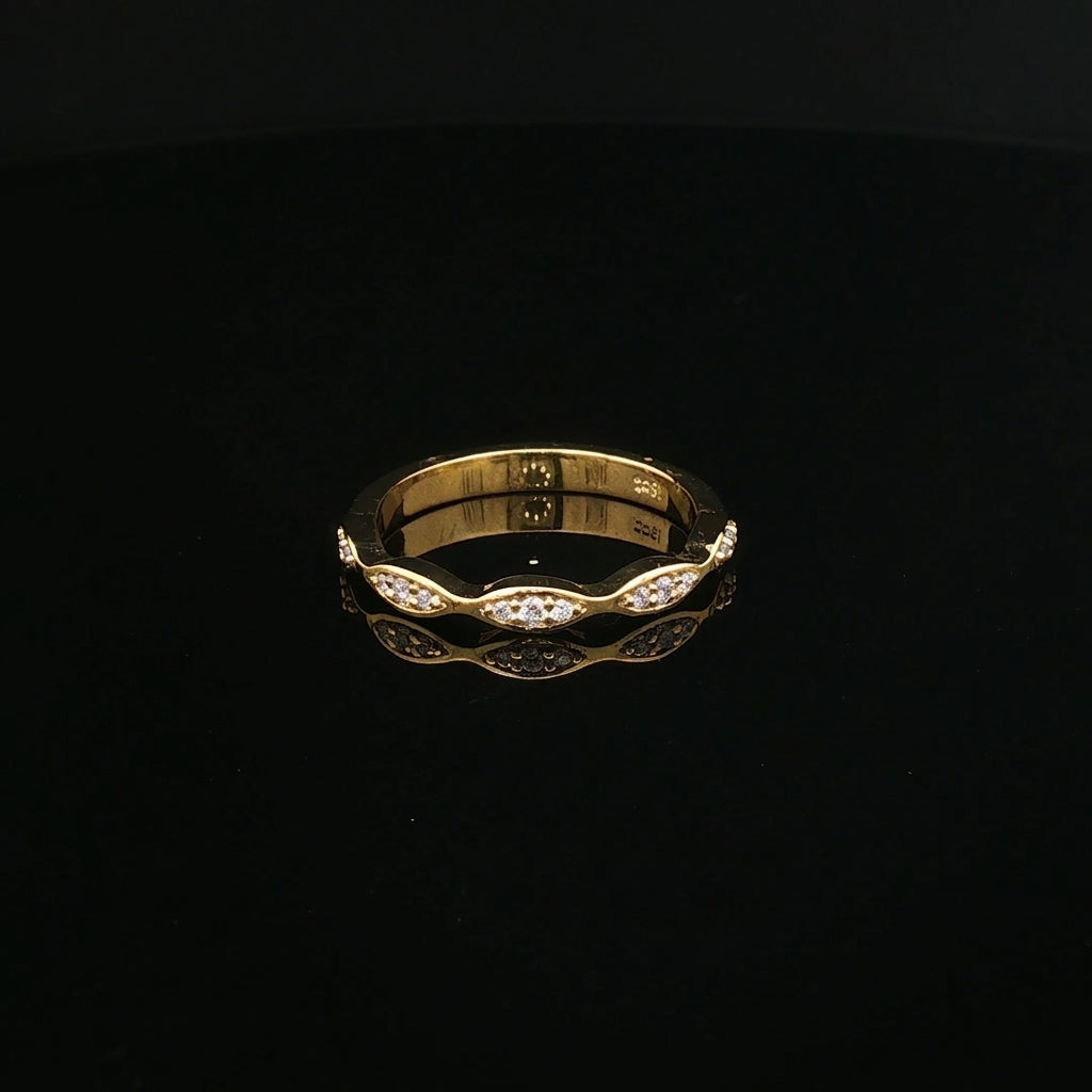 Allison - Scalloped Diamond Eternity Band