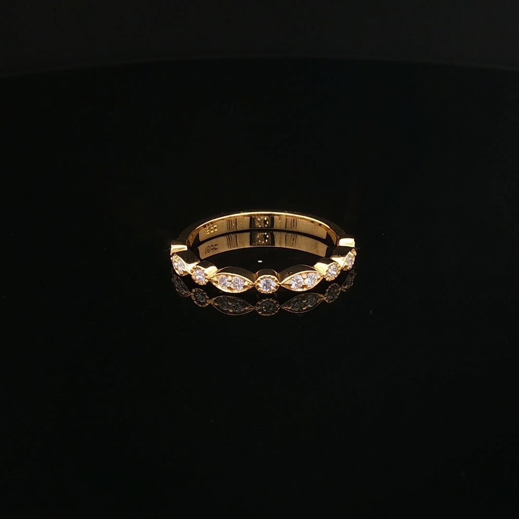 Hazel- Marquise and Round Shape Diamond Band