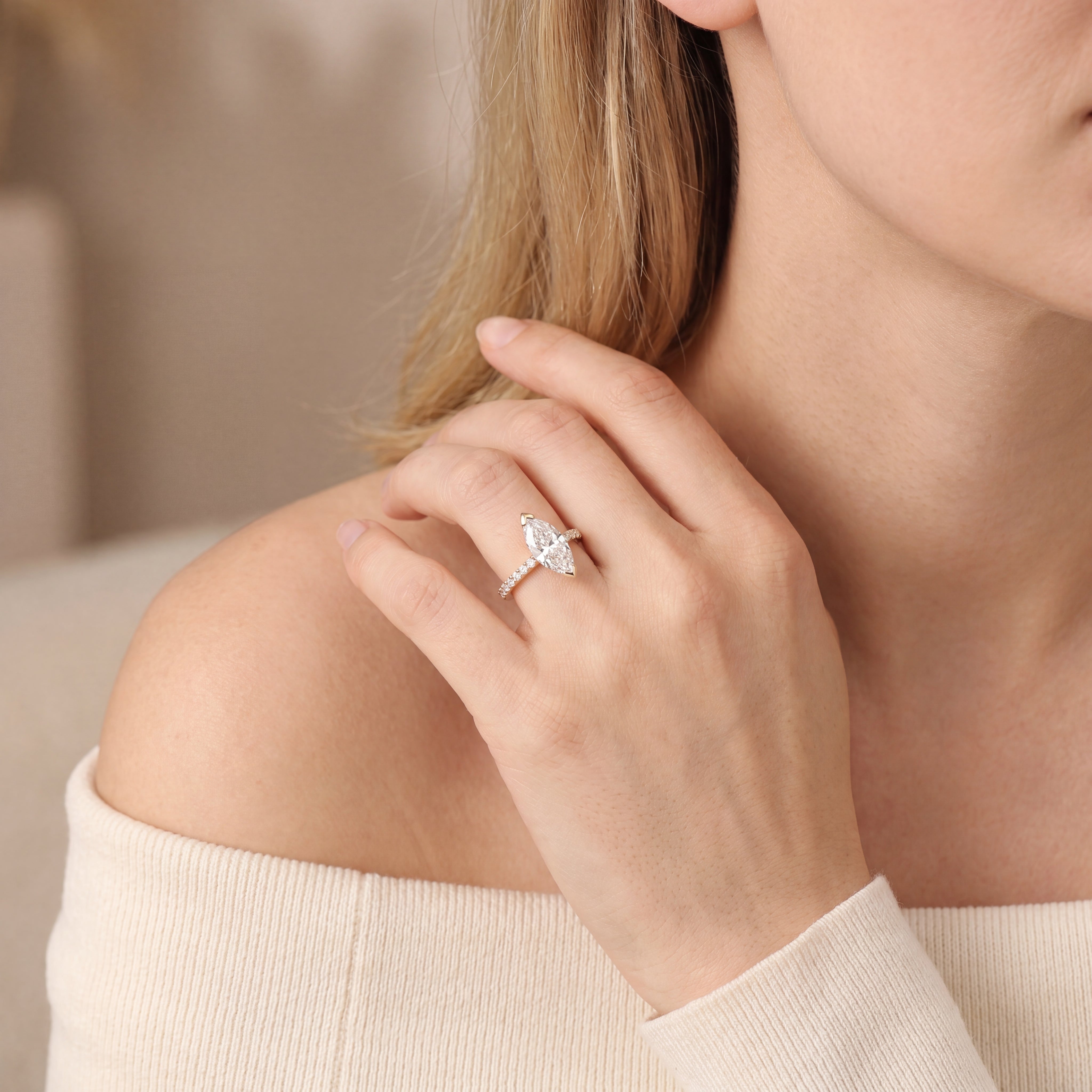 Vienna - Marquise Cut Diamond Ring