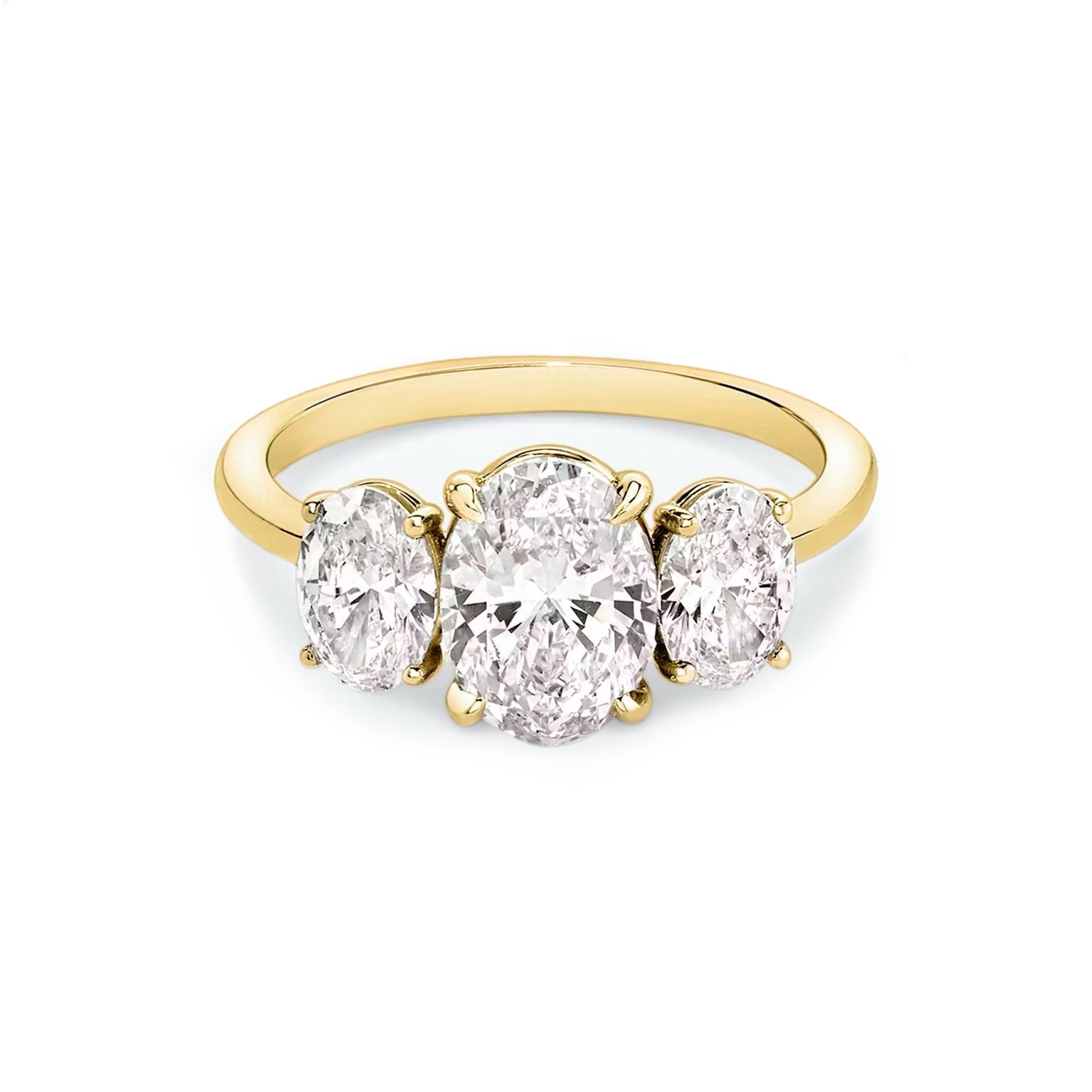 Gabriella- Oval Trilogy Engagement Ring