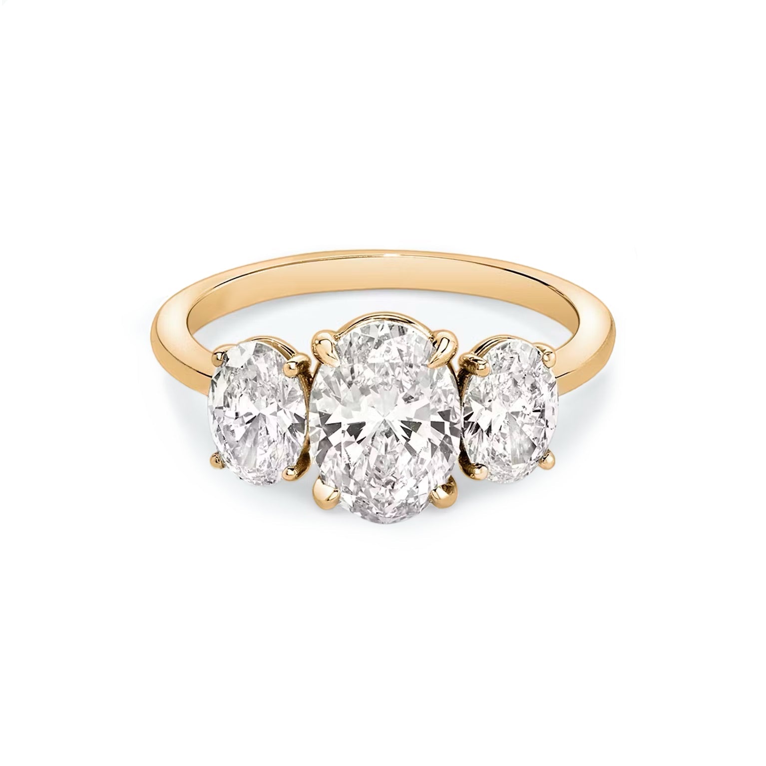 Gabriella- Oval Trilogy Engagement Ring