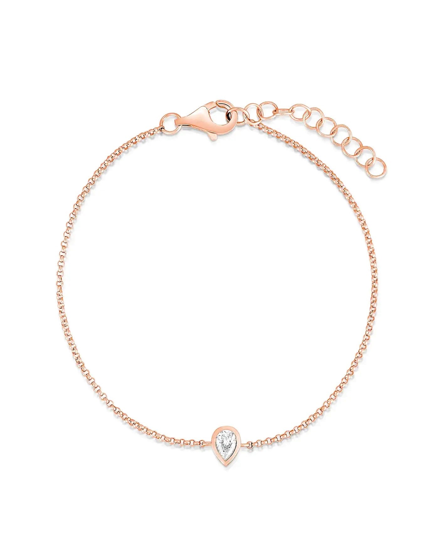 Pear Shape Diamond Bracelet