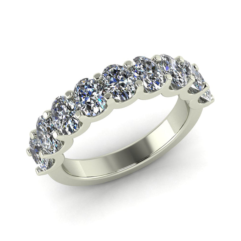 Claudia- Oval Diamond Band