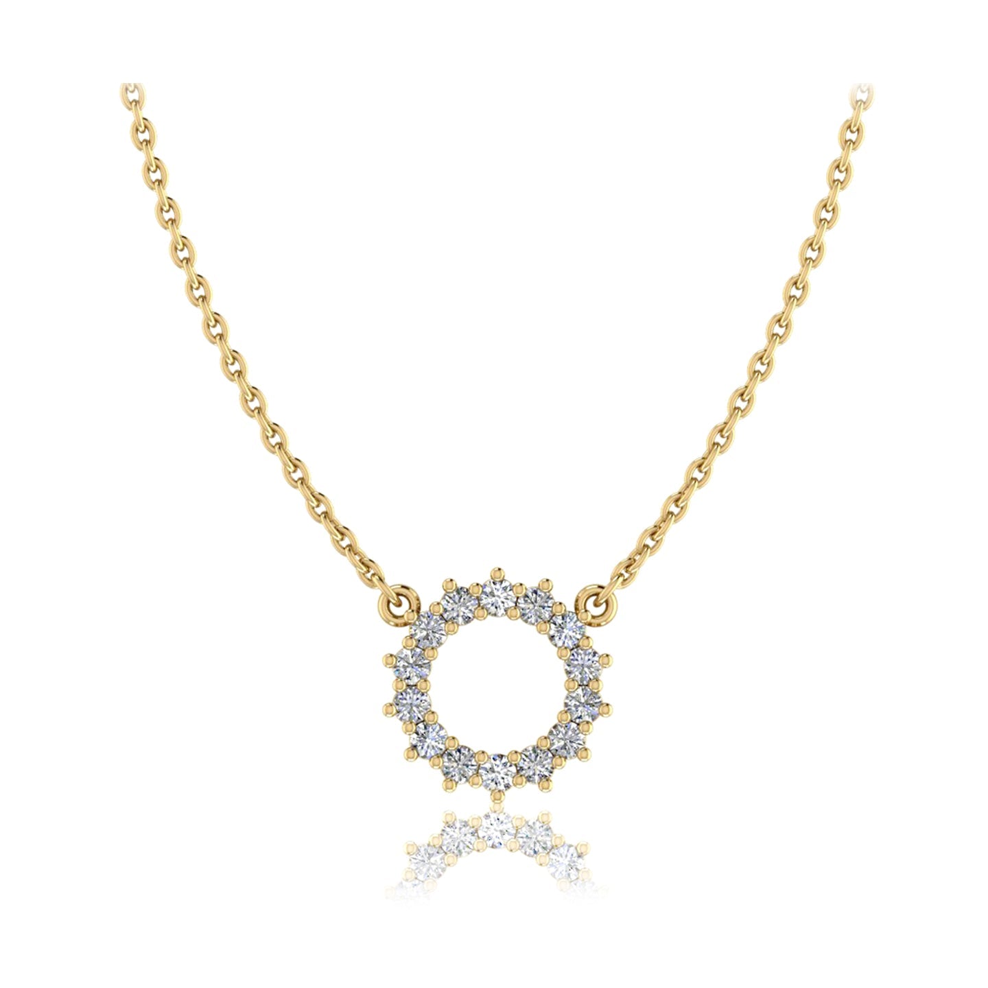 Diamond Circle of Life Necklace