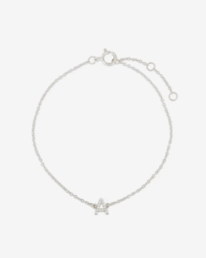 Diamond Initial Bracelet