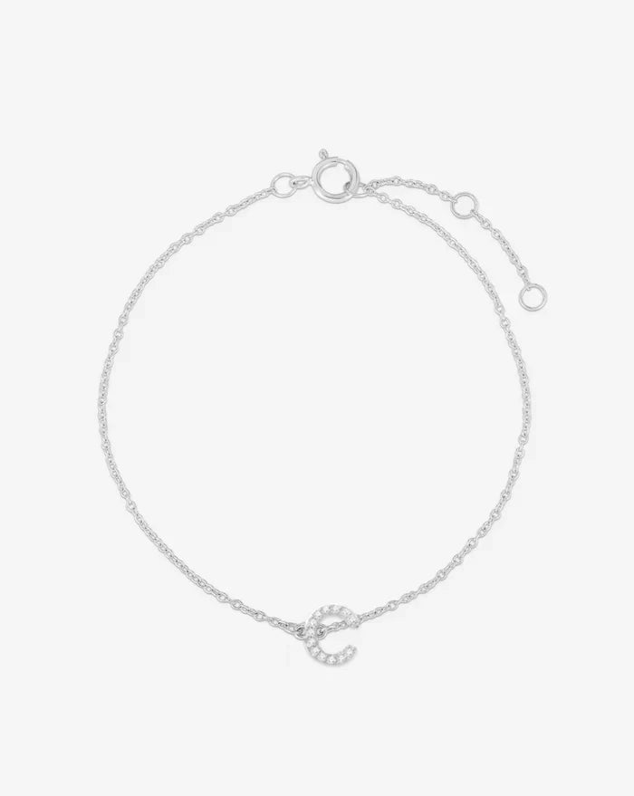 Diamond Initial Bracelet