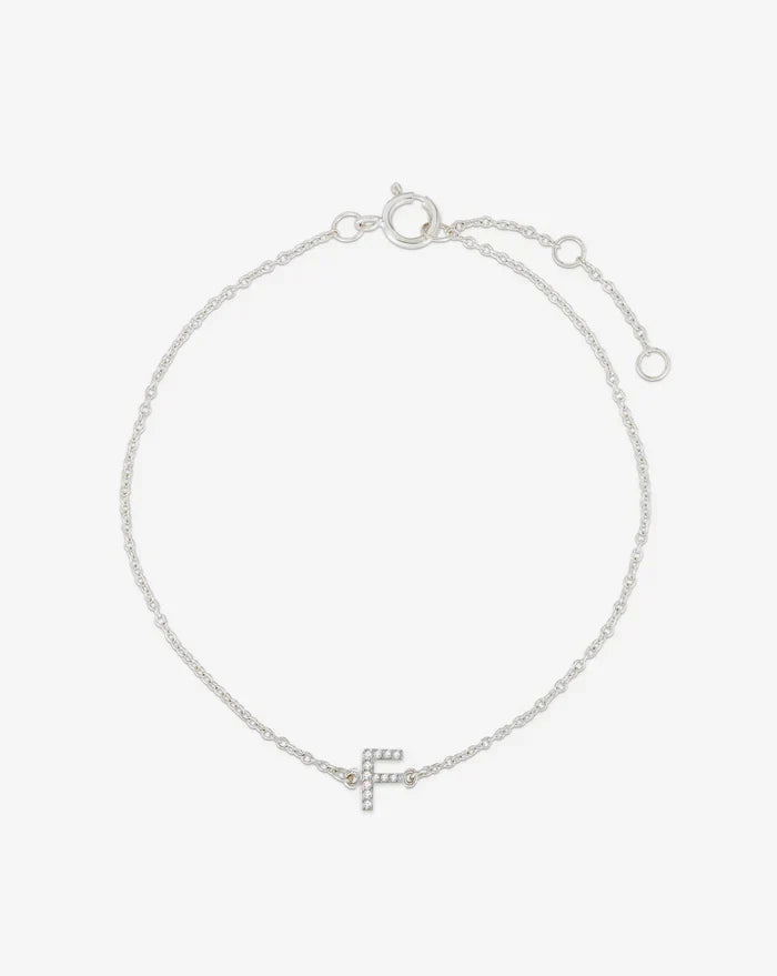 Diamond Initial Bracelet