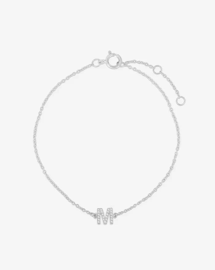 Diamond Initial Bracelet