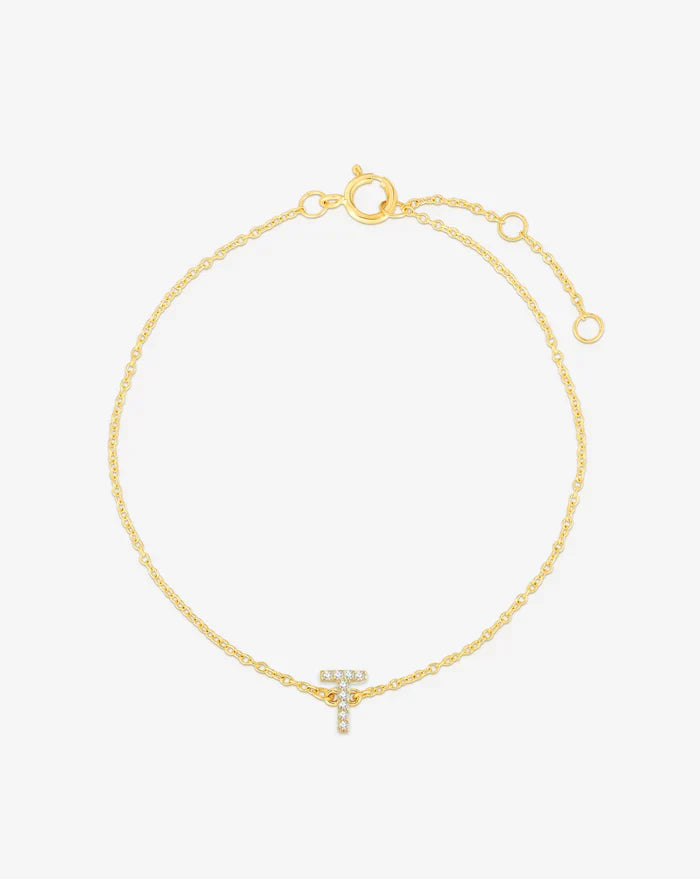 Diamond Initial Bracelet