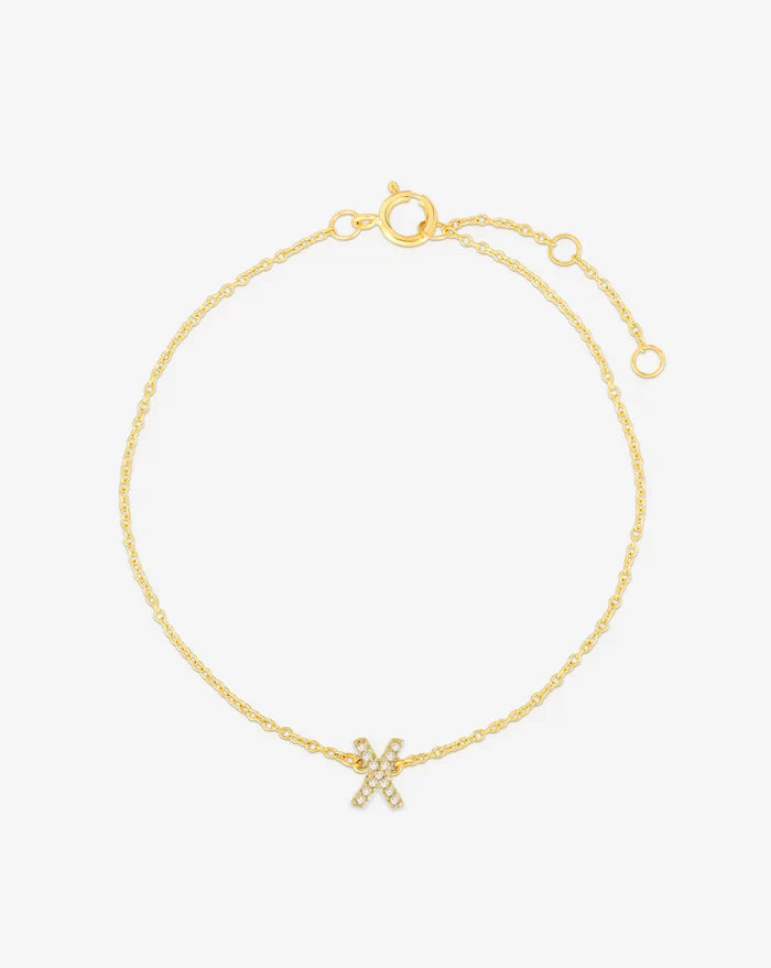 Diamond Initial Bracelet