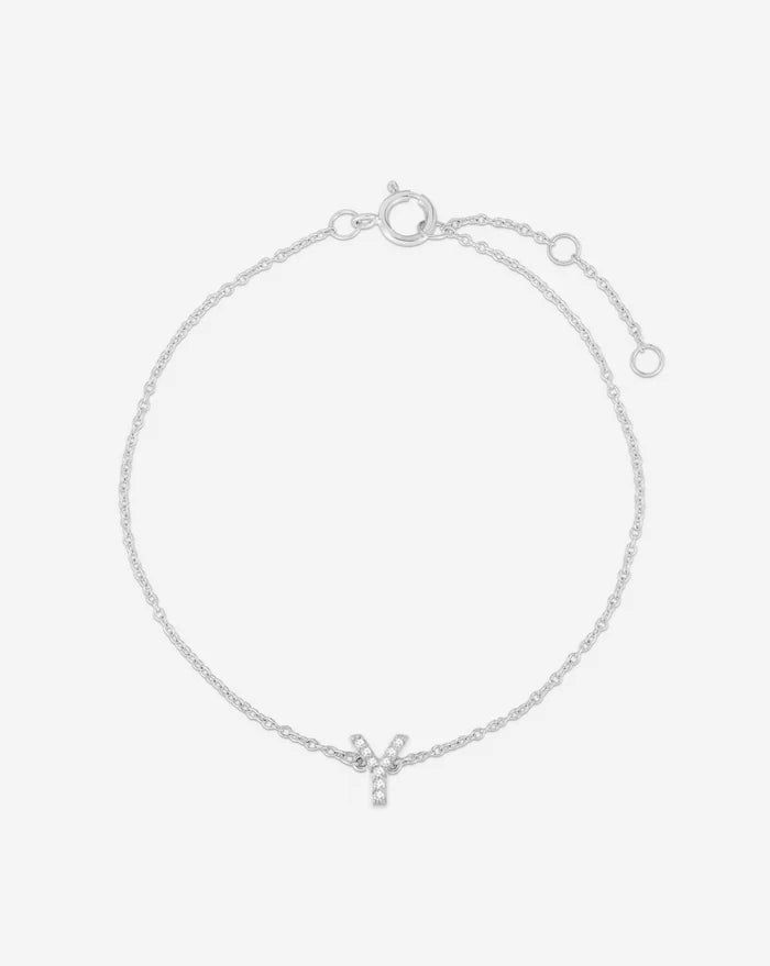 Diamond Initial Bracelet