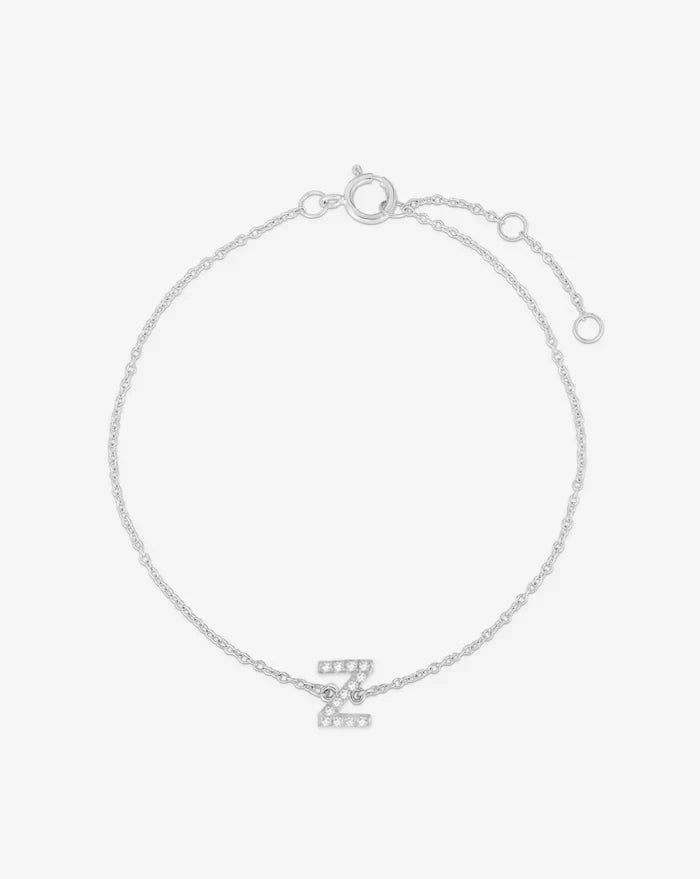 Diamond Initial Bracelet