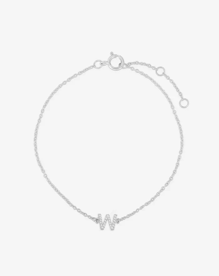 Diamond Initial Bracelet